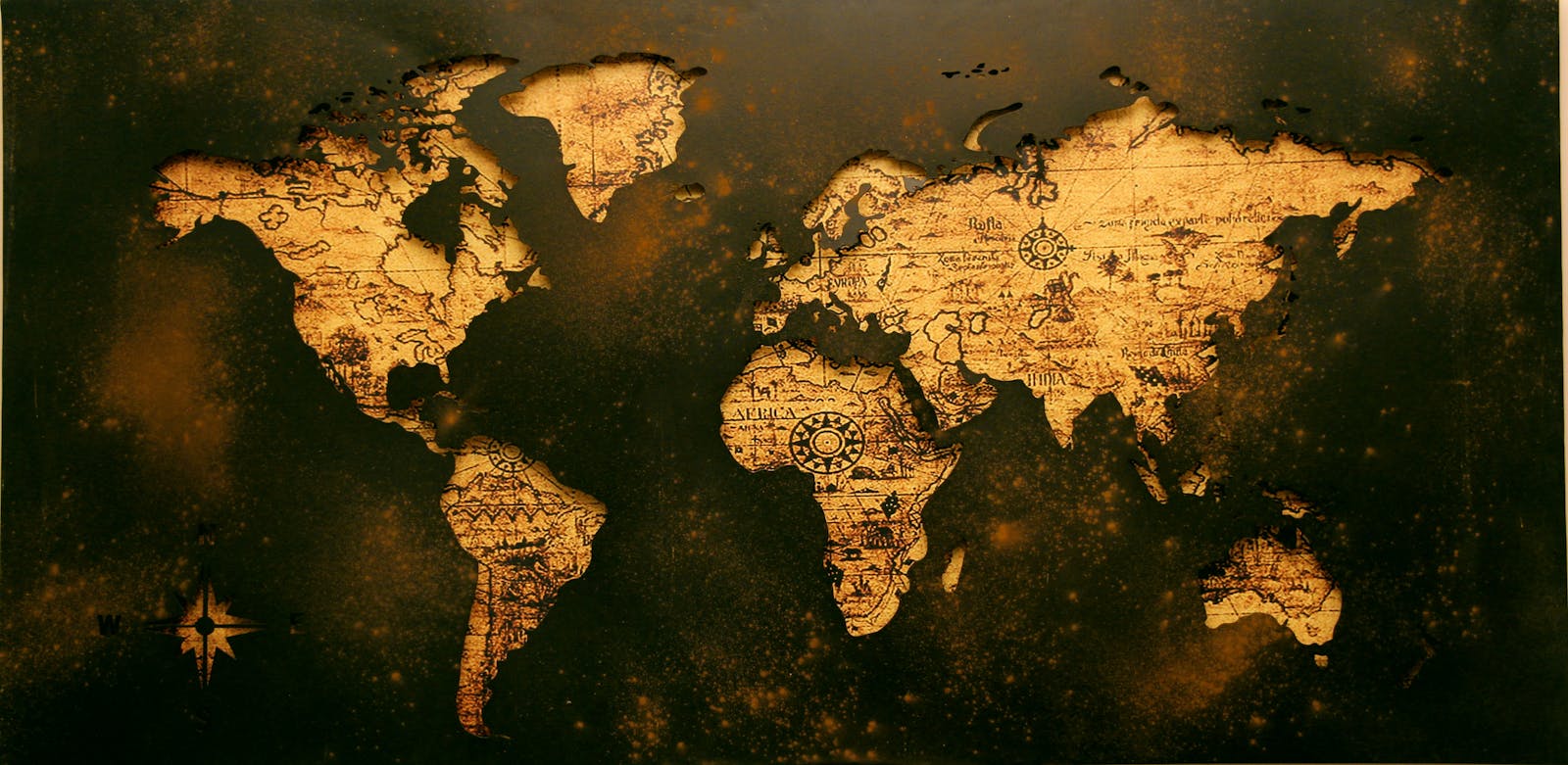 Global logistics network with interconnected nodes